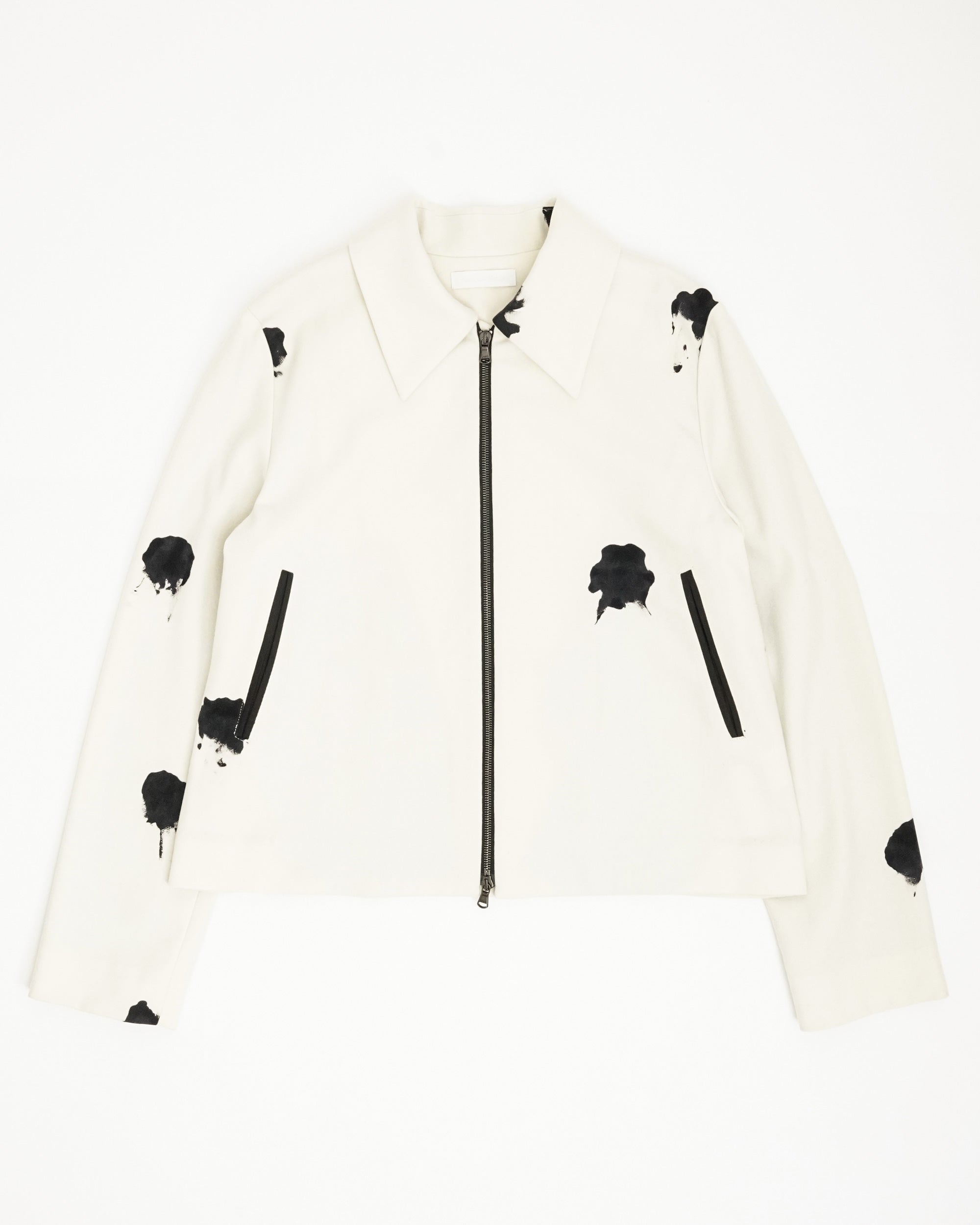 Zip up Blouson(White) – Nobuyuki Matsui