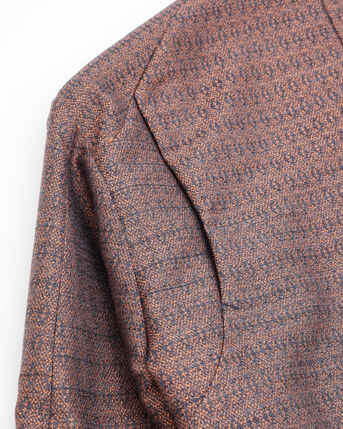 No Collar Jacket(Orange×Navy)