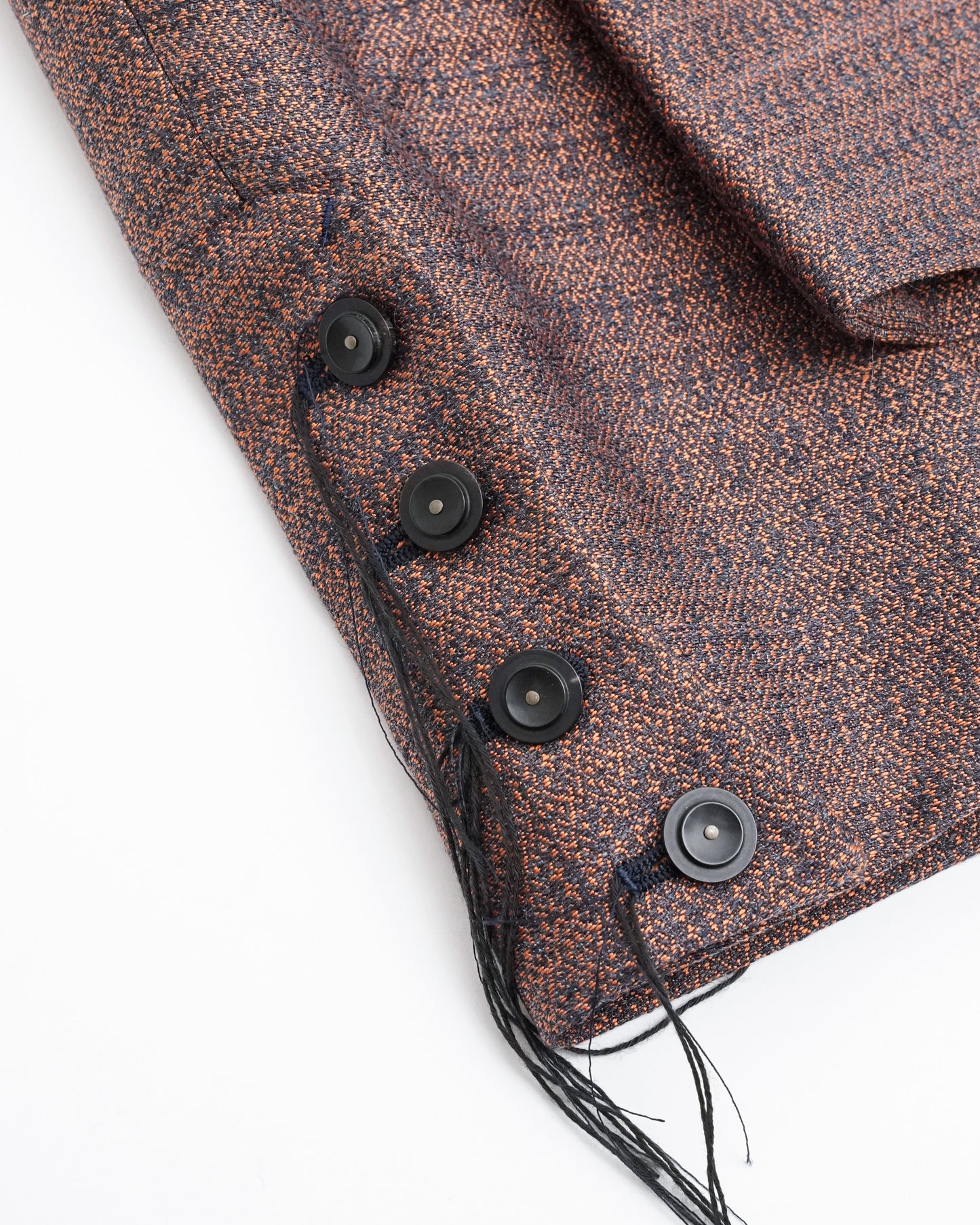No Collar Jacket(Orange×Navy)