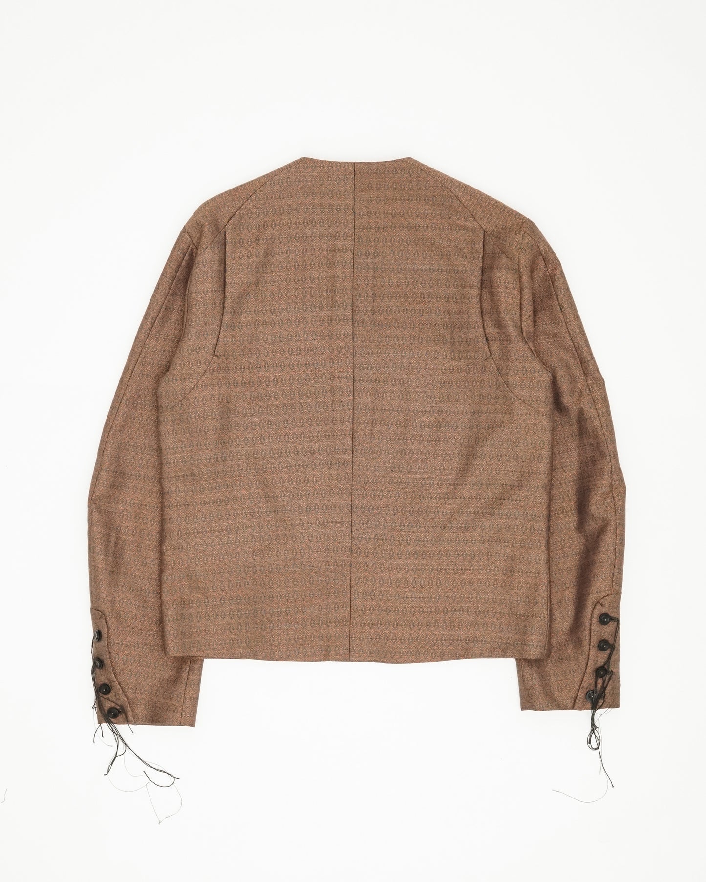 No Collar Jacket(Orange×Green)