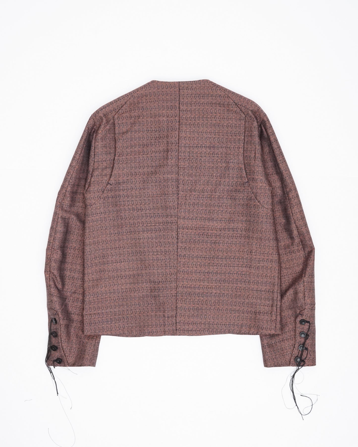 No Collar Jacket(Orange×Navy)