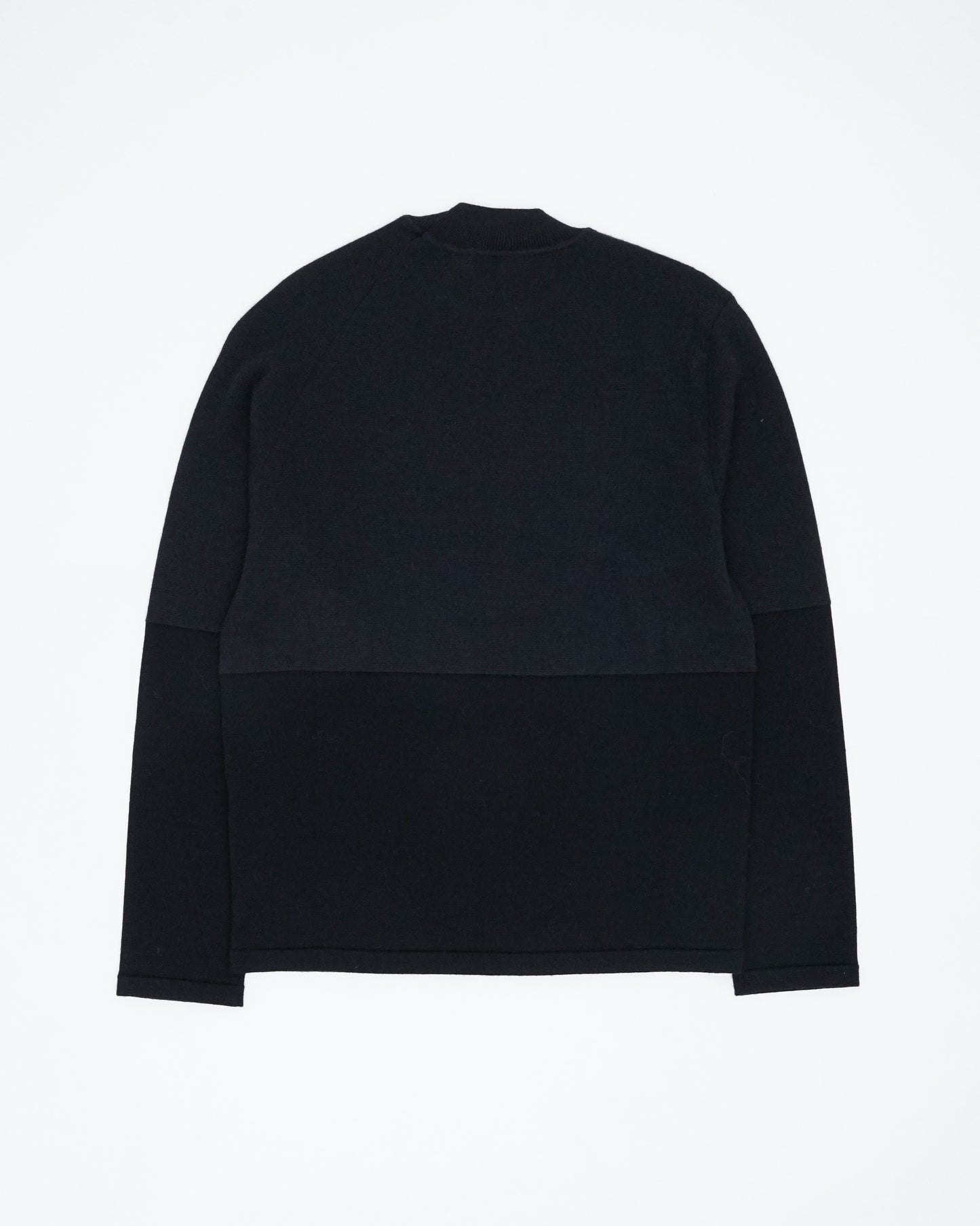 Bicolour Pullover(Black×Black)