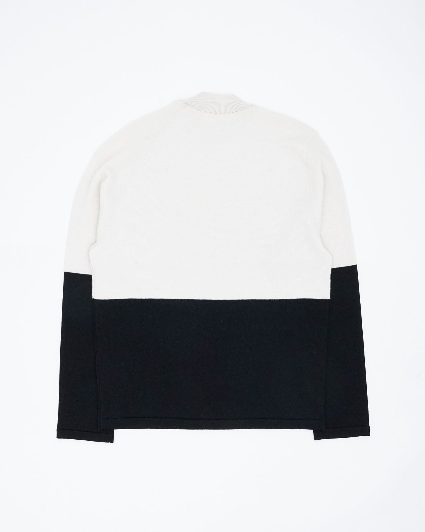 Bicolour Pullover(White×Black)