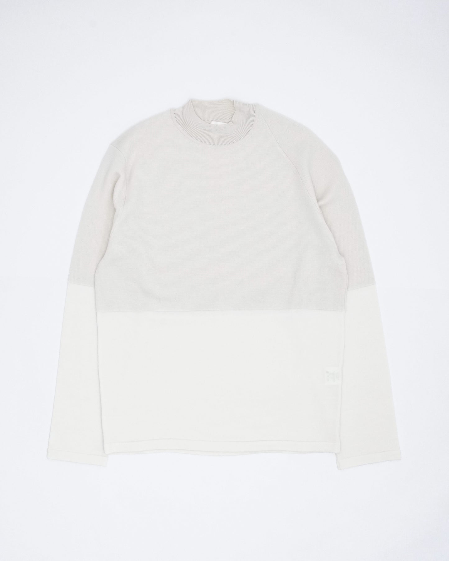 Bicolour Pullover(White×White)