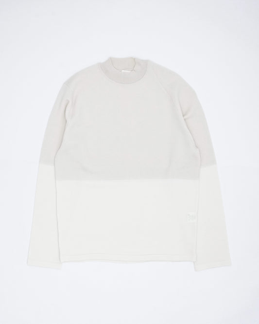 Bicolour Pullover(White×White)