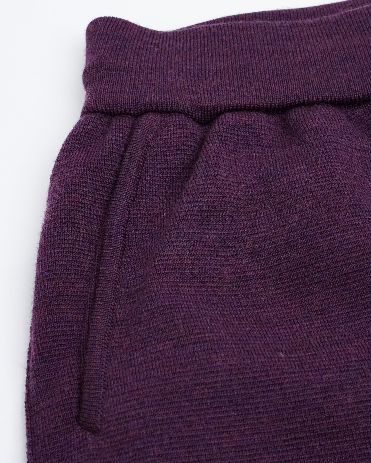 Bicolour Knit Pants(Light Blue×Purple)