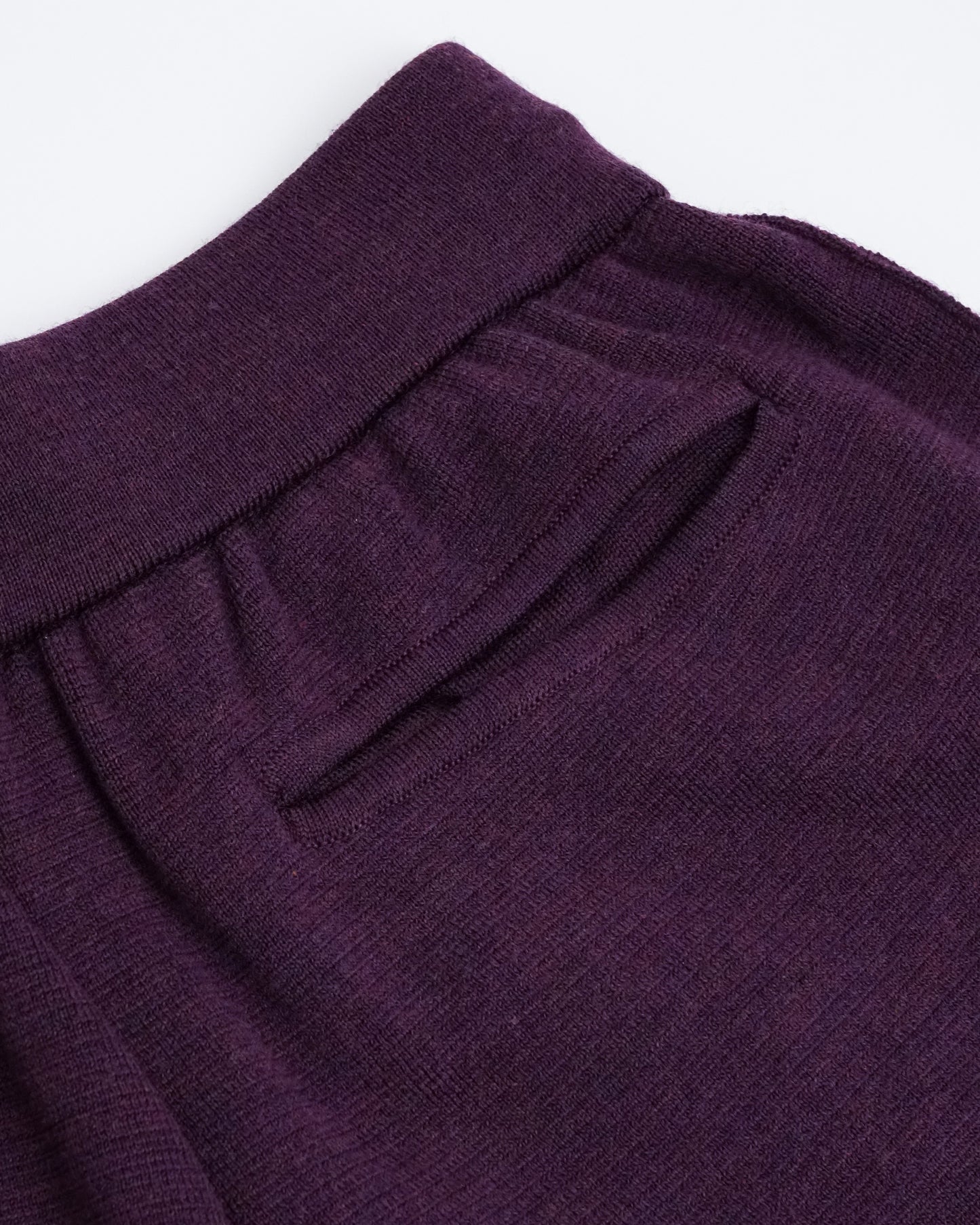 Bicolour Knit Pants(Light Blue×Purple)