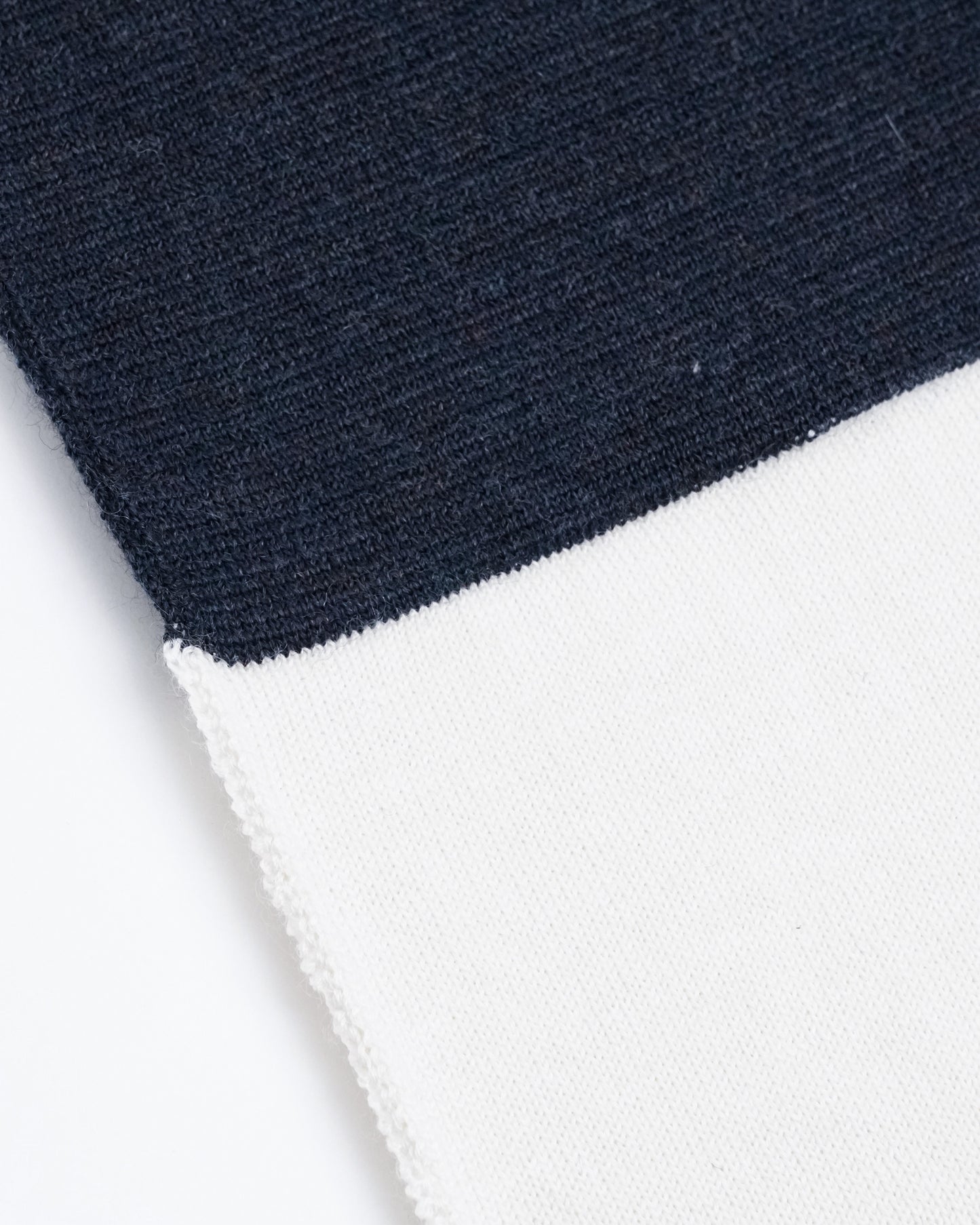 Bicolour Knit Pants(Navy×White)