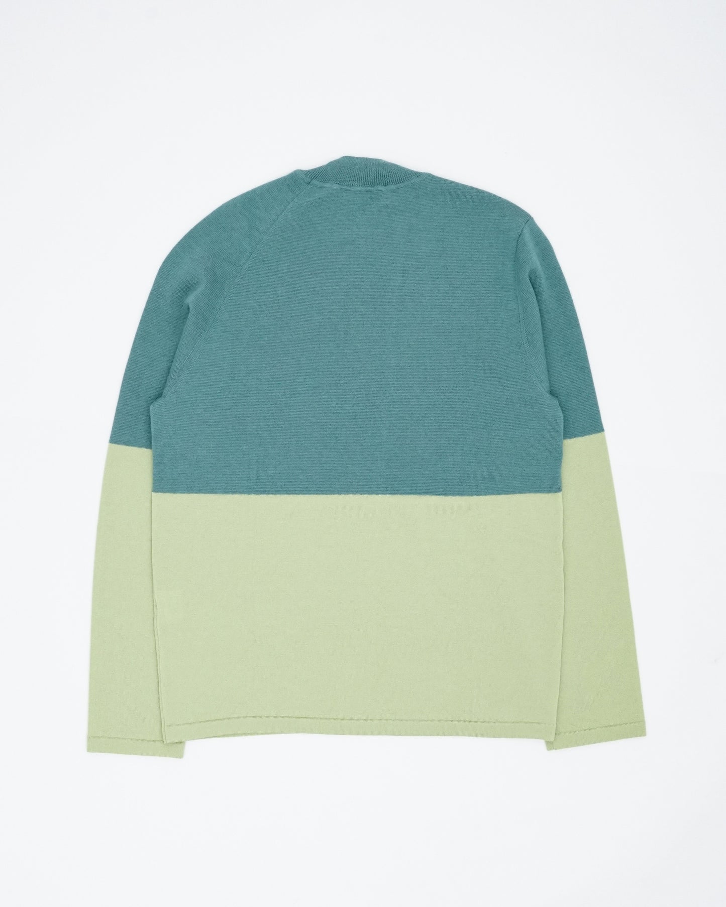 Bicolour Pullover Knit(Green×L.Green)