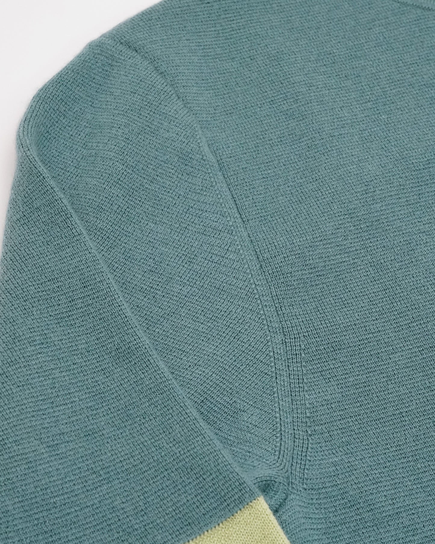 Bicolour Pullover Knit(Green×L.Green)