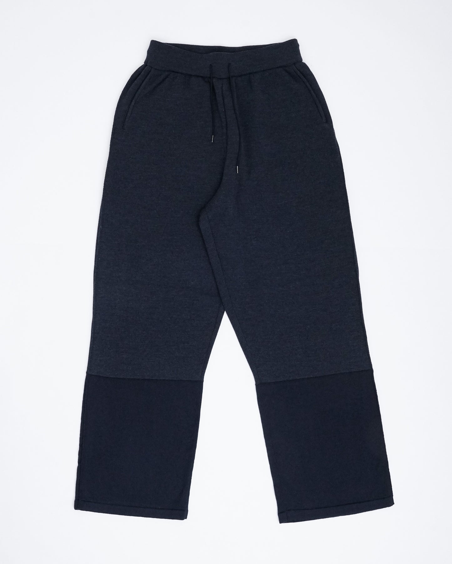Bicolour Knit Pants(Navy×Navy)