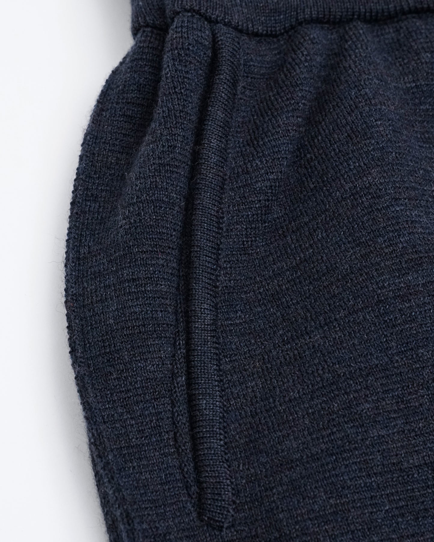 Bicolour Knit Pants(Navy×White)